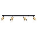 Lampada da soffitto WINX 4L nero/oro