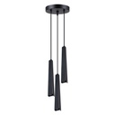Lampada a sospensione PRYSM 3P nera