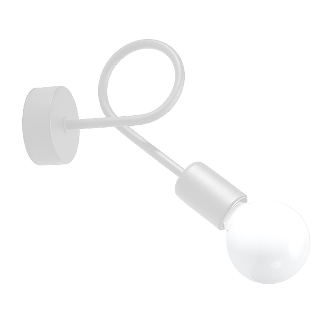 Lampada da parete LOOP bianca