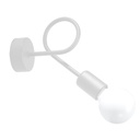 Lampada da parete LOOP bianca