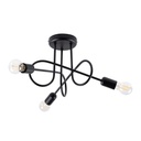 Lampadario LOOP 3 nero