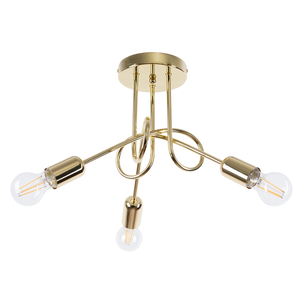 Lampadario LOOP 3 oro lucido
