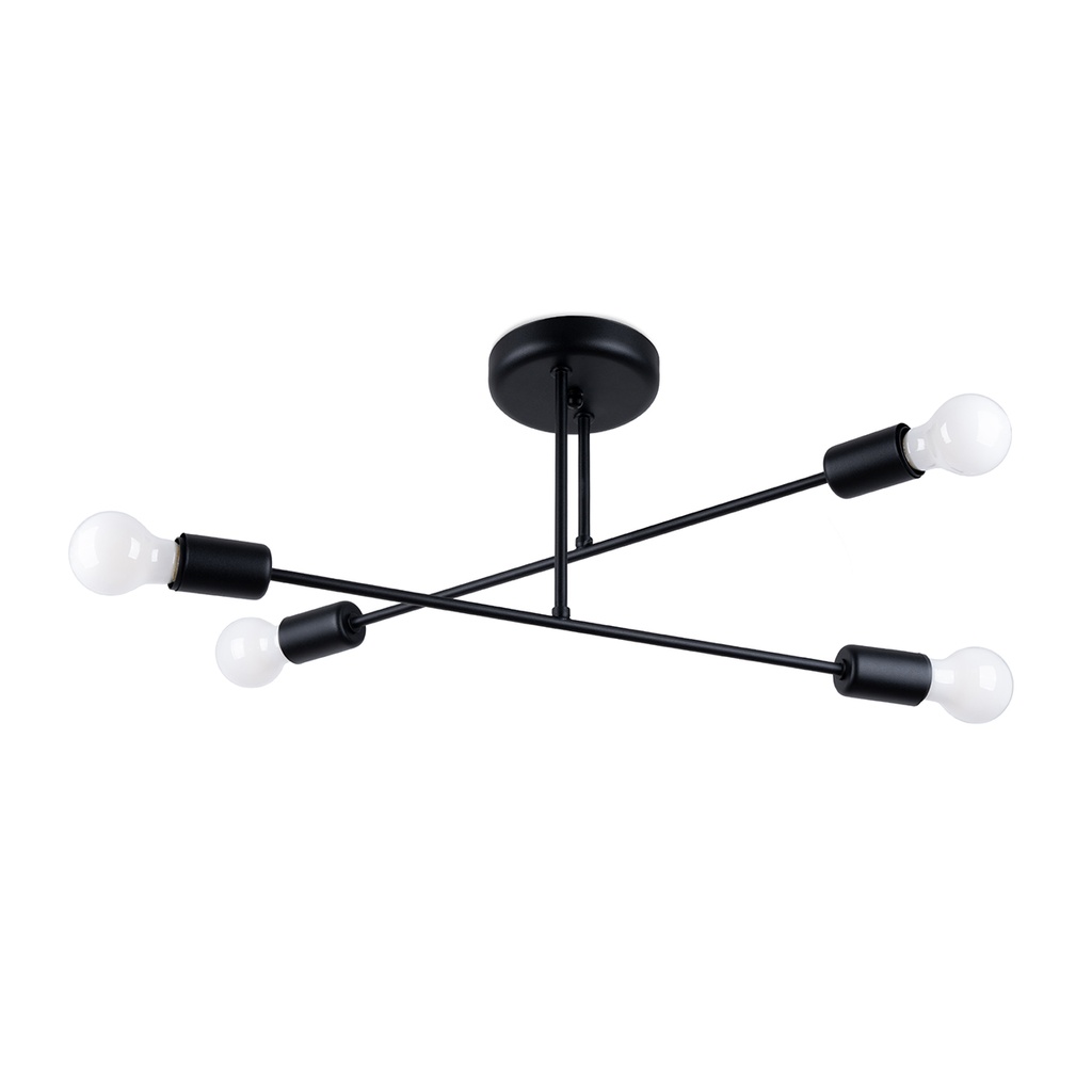 Lampadario NORAH 4 nero