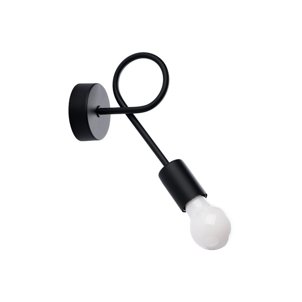 Lampada da parete LEVAR nera