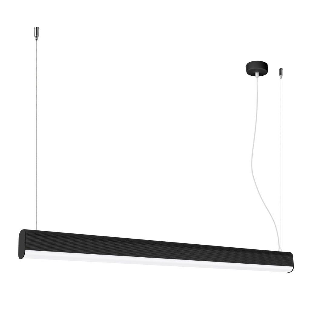 [TH.301] Lampada a sospensione FARGE LED nera 4000K