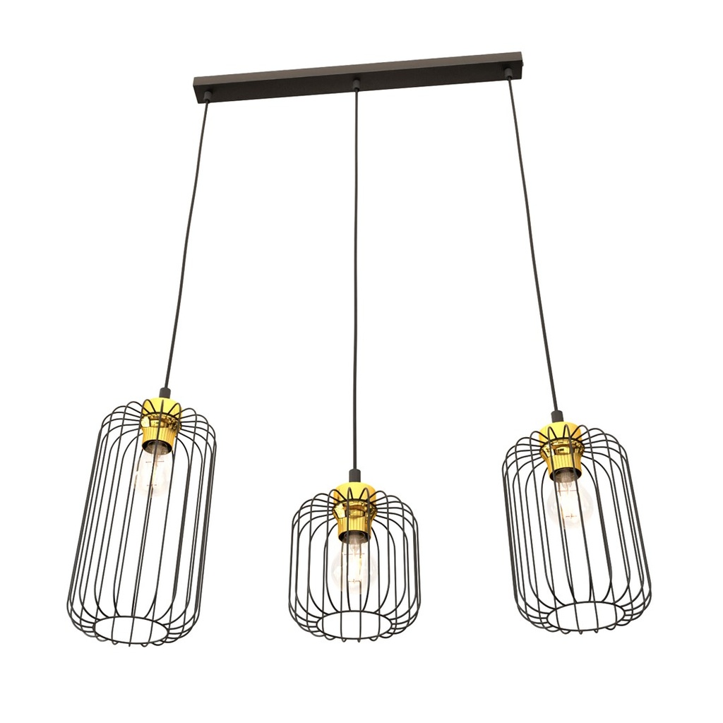 Lampada a sospensione Vander 3 Bl Gold