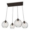 Lampada a sospensione Nando 4 Bl