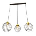 Lampada a sospensione Nando 3 Bl Gold