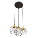 Lampada a sospensione Nando 3Prem Bl Gold