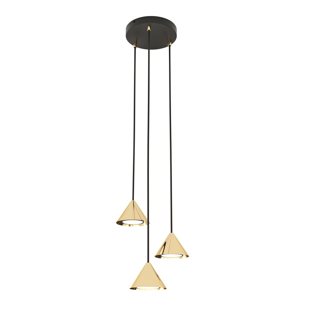[1329/3PREM] Elit 3 Premium Gold pendant lamp