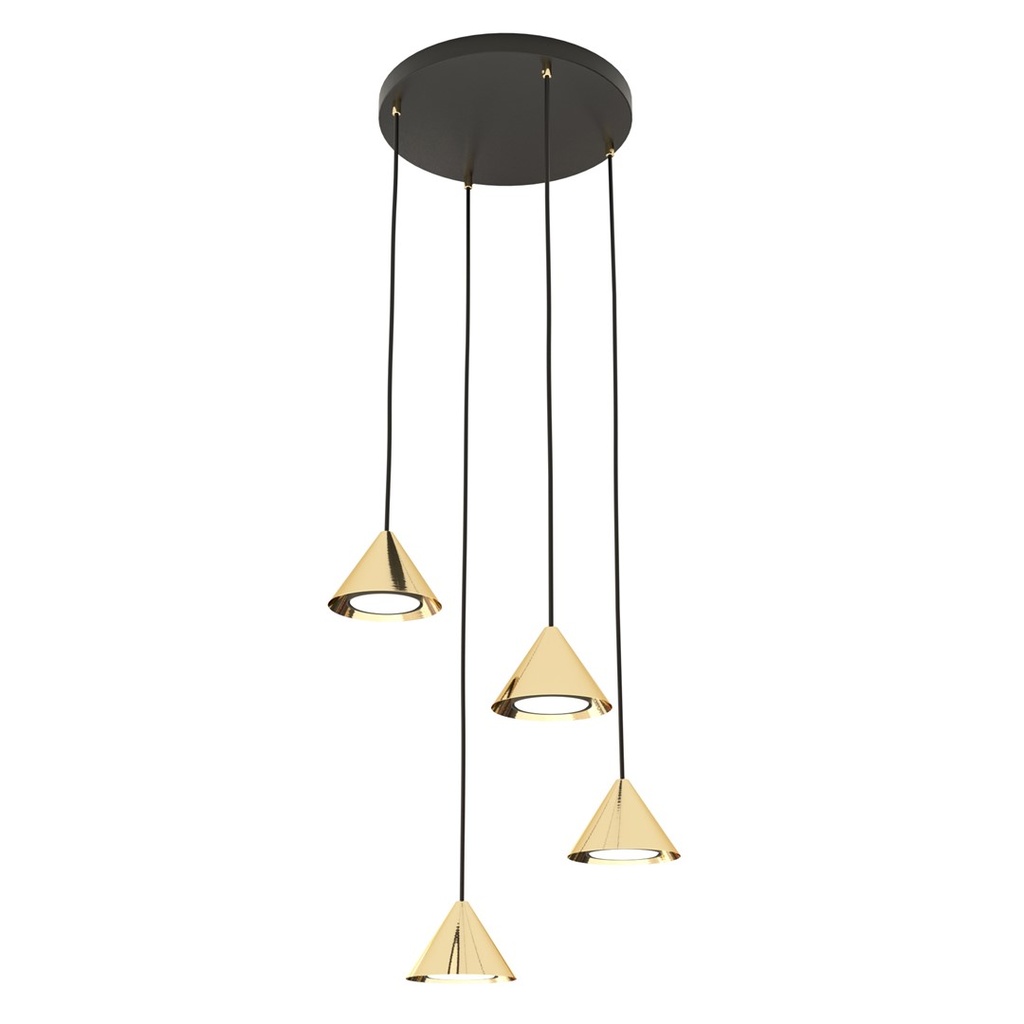 [1329/4PREM] Elit 4 Premium Gold pendant lamp