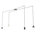 Lampada a sospensione Fuji 4 Black