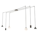 Lampada a sospensione Fuji 6 Black