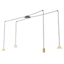 Lampada a sospensione Fuji 4 Gold