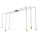 Lampada a sospensione Fuji 6 Gold