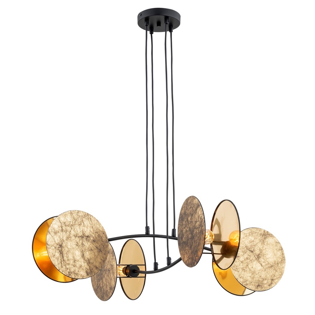 [1326/4] Lampe à suspension Motif 4 Gold