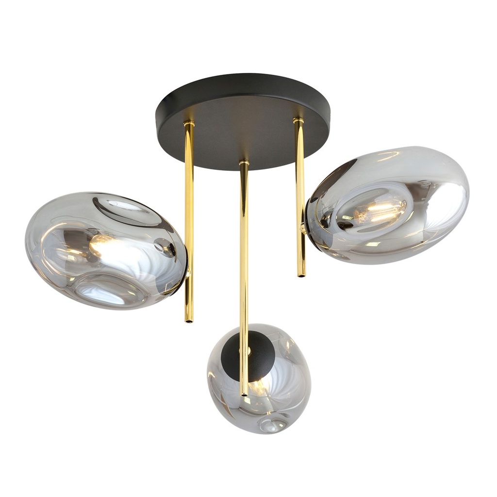 Lampada da soffitto Argo 3 Bl Grafit