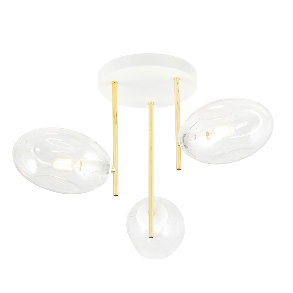 [1276/3] Plafonnier transparent Argo 3 Wh