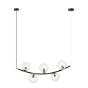 Lampe suspendue transparente Ritz 5 Bl