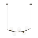 Ritz 5 Black/Opal pendant lamp