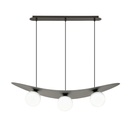 Lampada a sospensione Aura 3 Bl Opal
