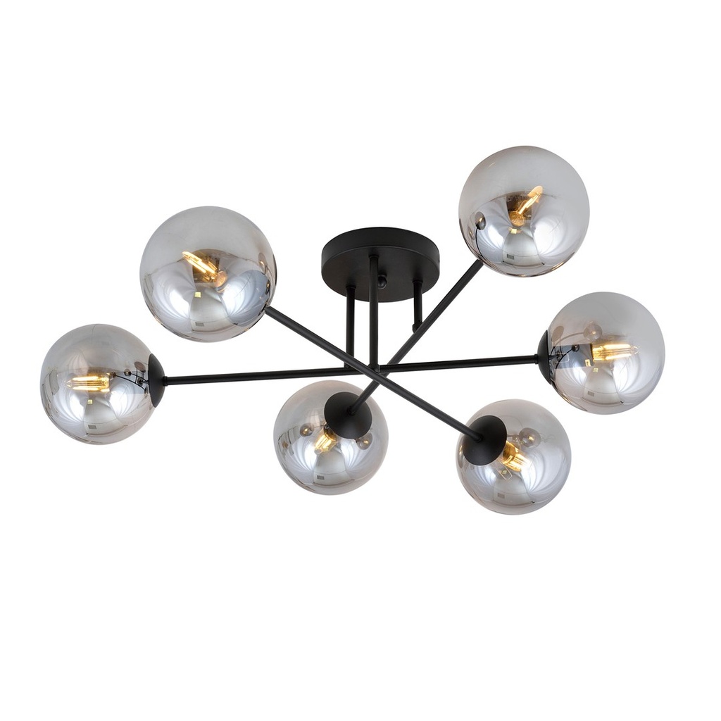 Lampada da soffitto Roma 6 Bl Grafit
