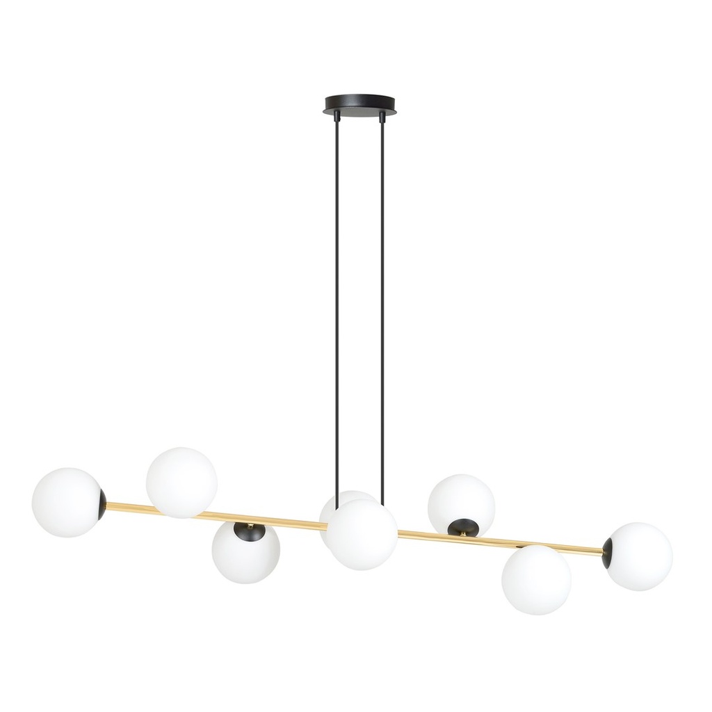 Lampe suspendue Gravity 8 Bl Opale