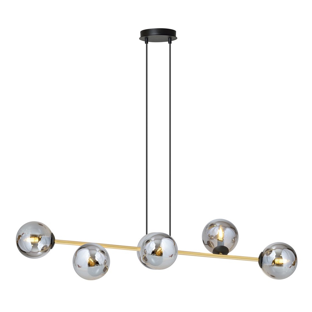 [1237/6] Lampe suspendue Gravity 6 Bl Graphite