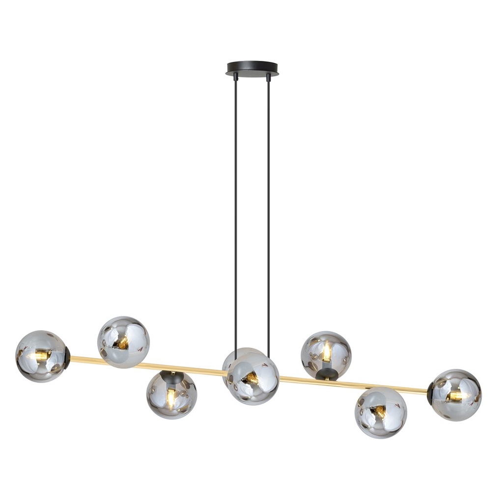 [1237/8] Lampe suspendue Gravity 8 Bl Graphite