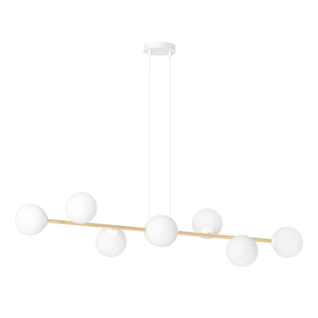 Lampada a sospensione Gravity 8  Wh Gold