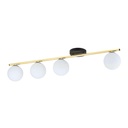Plafonnier opale Monza 4 Bl