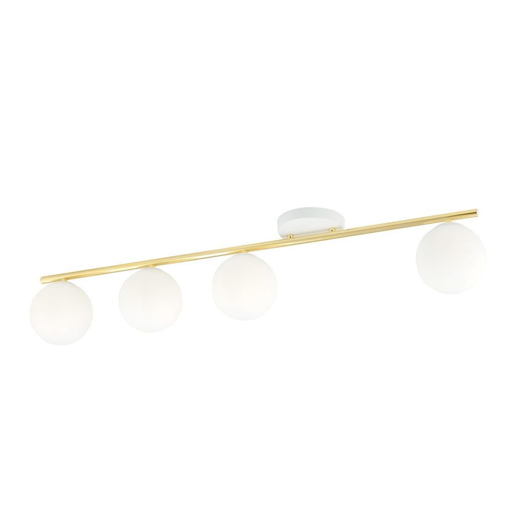 Lampada da soffitto Monza 4 Wh Opal