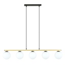 Lampe à suspension opale Allora 5 Bl