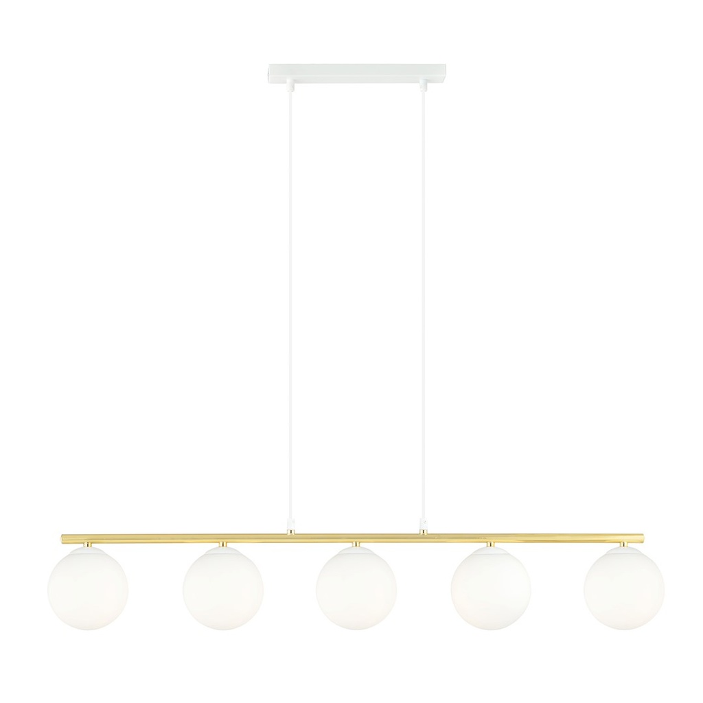 [1255/5] Lampada a sospensione Allora 5 Wh Opal