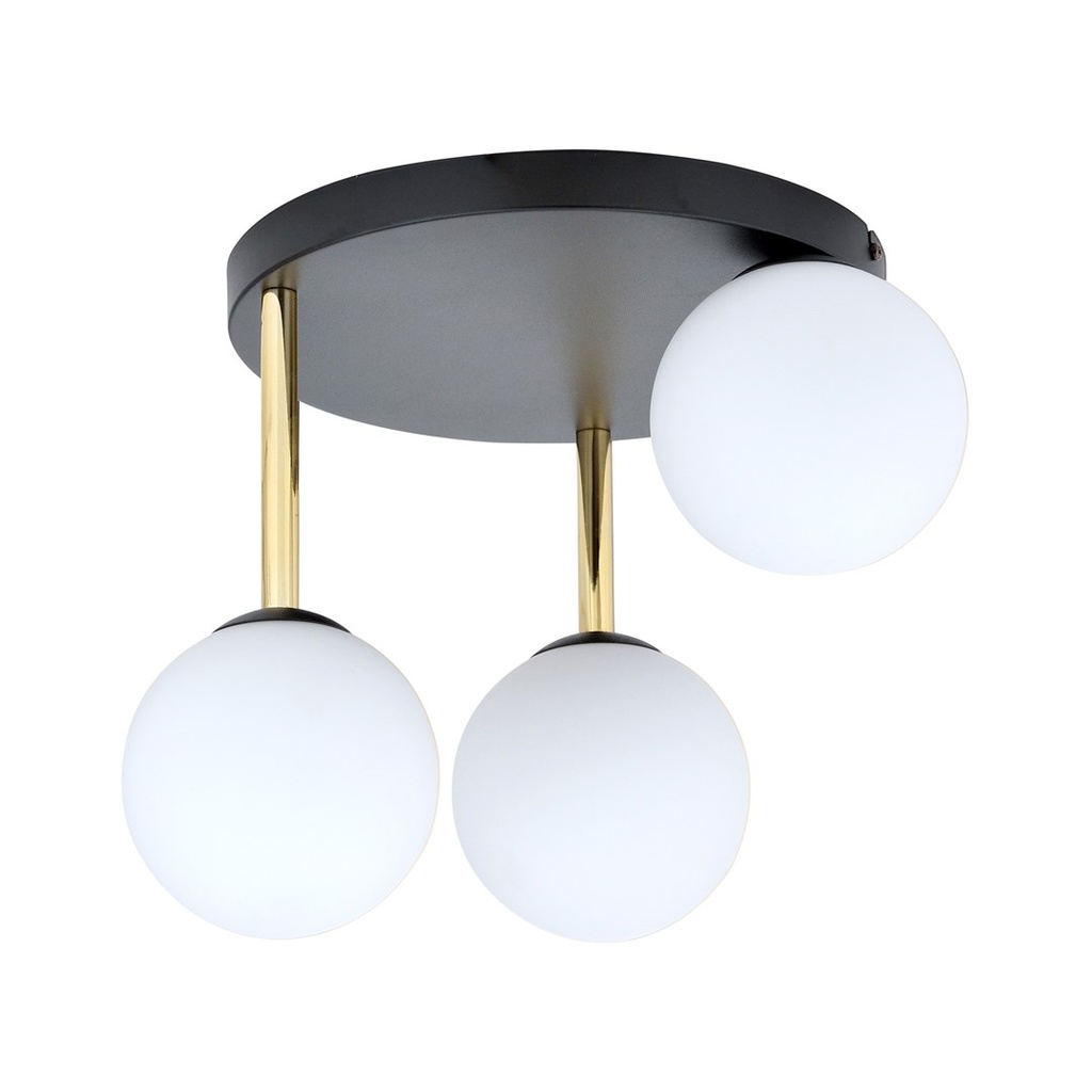 [1260/3] Plafonnier Dolce 3 Bl Opale