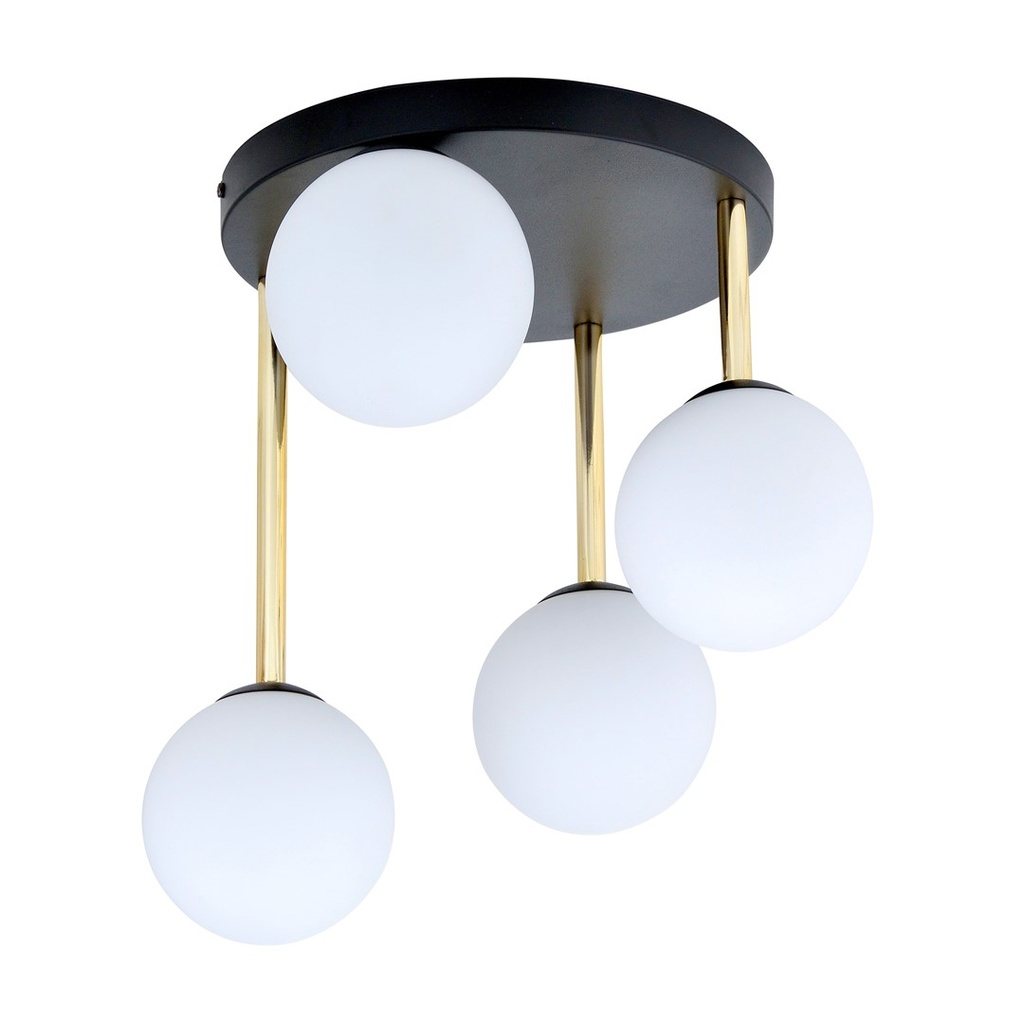 [1260/4] Plafonnier Dolce 4 Bl Opale