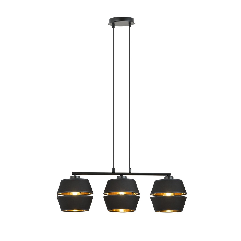 Lampada a sospensione Piano 3 Black/Gold