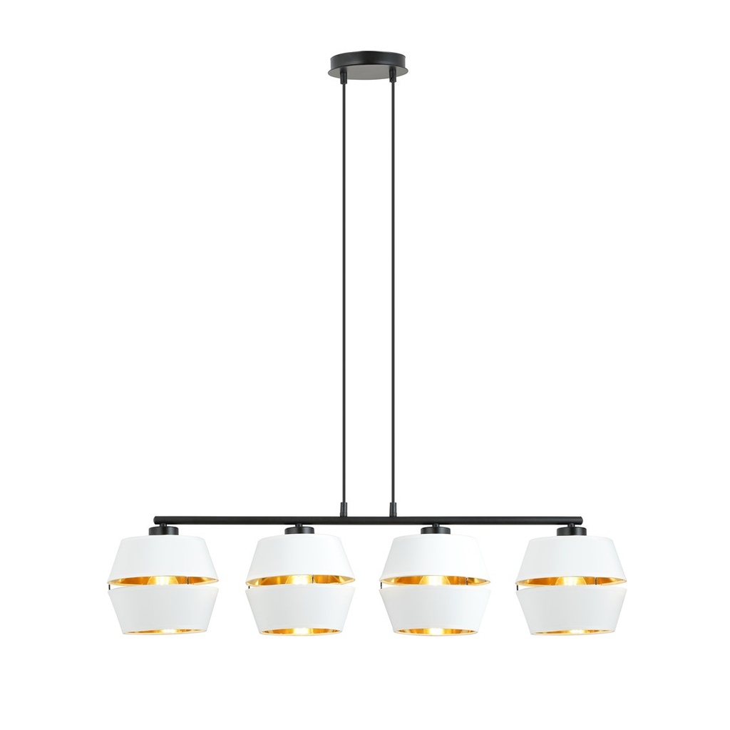 Lampada a sospensione Piano 4 White/Gold