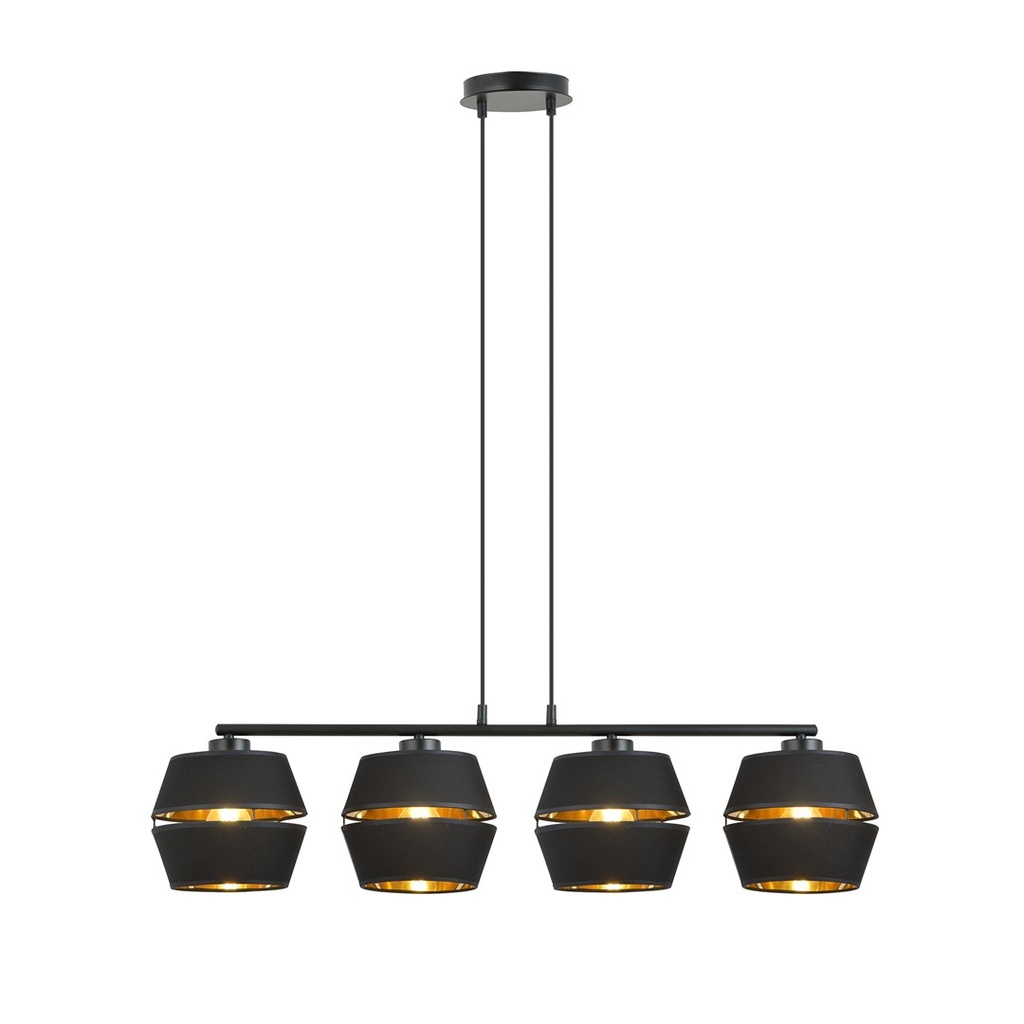Lampada a sospensione Piano 4 Black/Gold