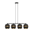 Lampada a sospensione Piano 4 Black/Gold