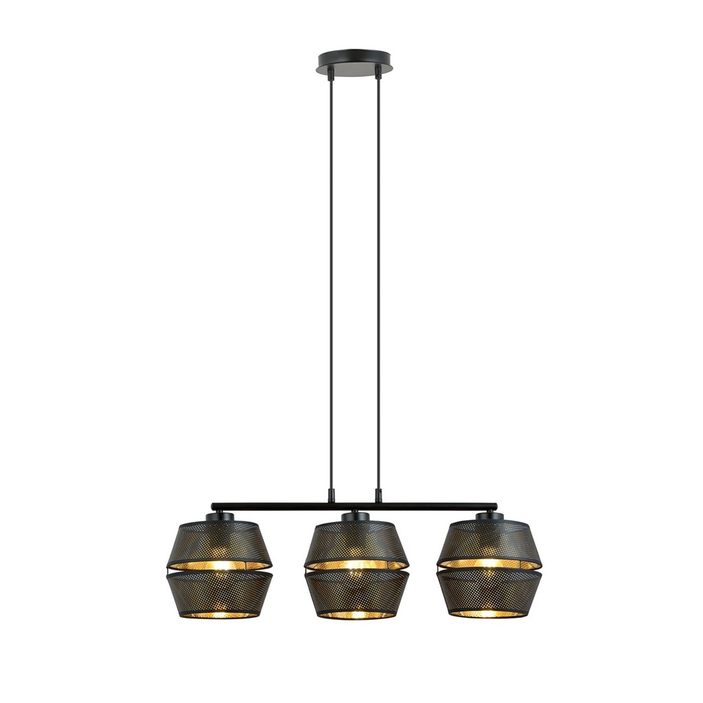 Lampada a sospensione Malia 3 Black/Gold
