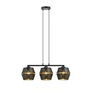 Lampada a sospensione Malia 3 Black/Gold