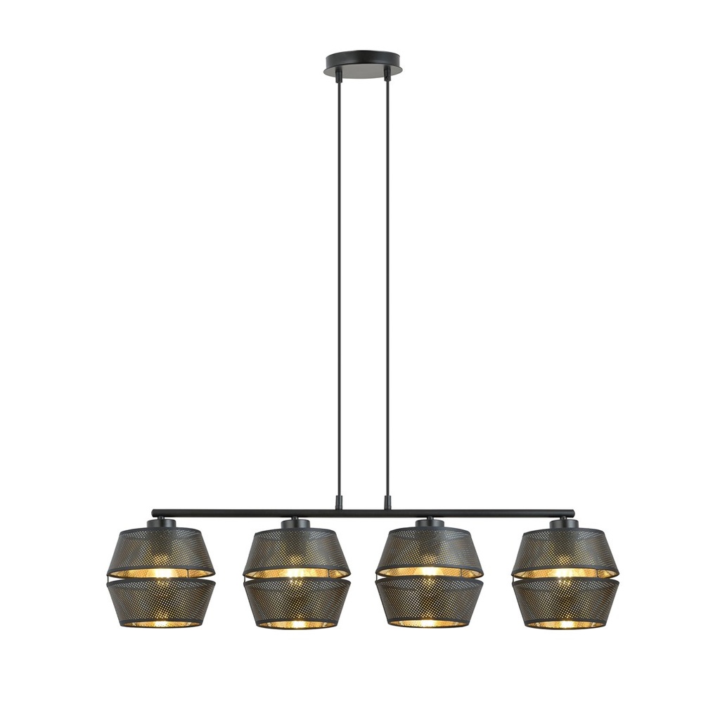 Lampada a sospensione Malia 4 Black/Gold