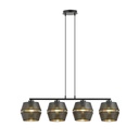 Lampada a sospensione Malia 4 Black/Gold