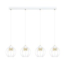 Lampada a sospensione Ajax 4 White/Gold