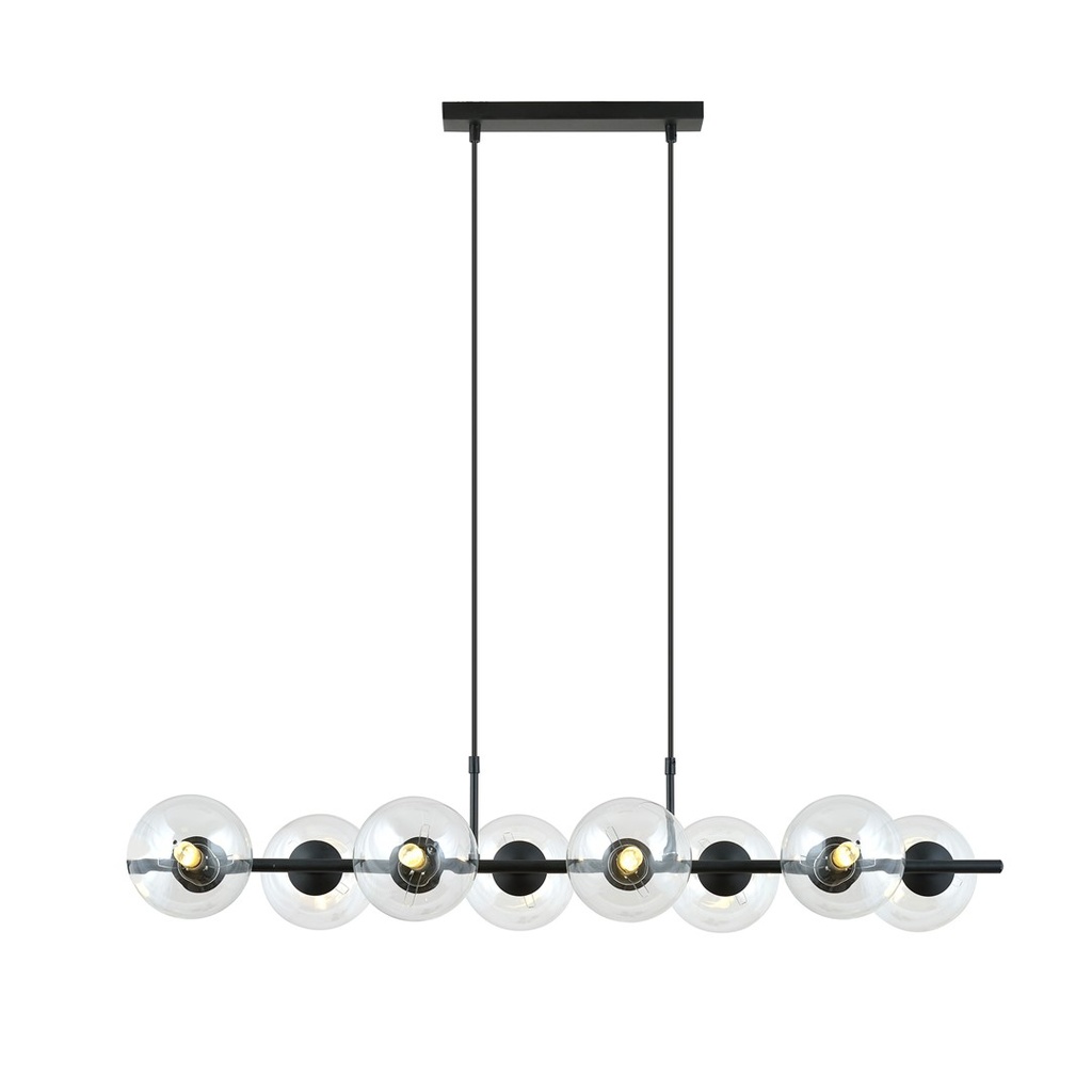 Lampada a sospensione Rory 8 Transparent