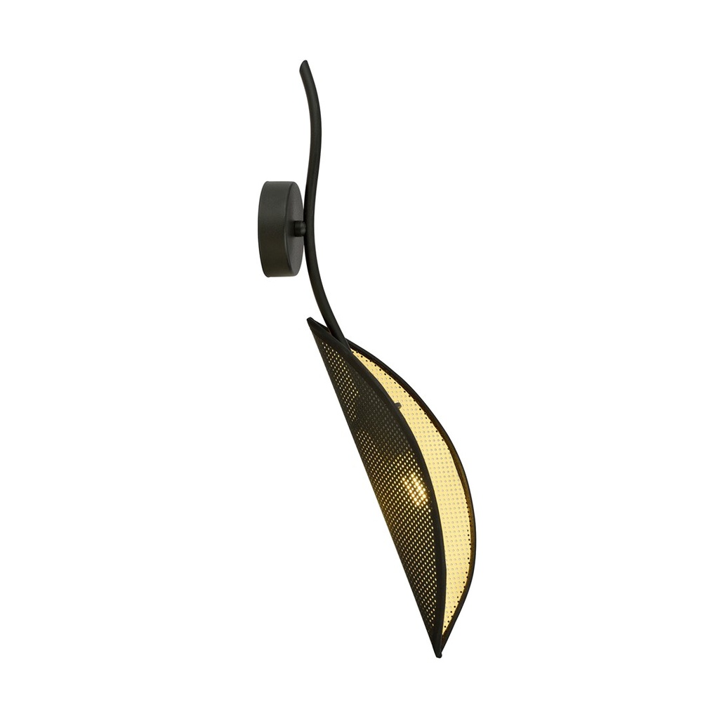 [1106/K1] Applique murale Lotus K1 noire/dorée