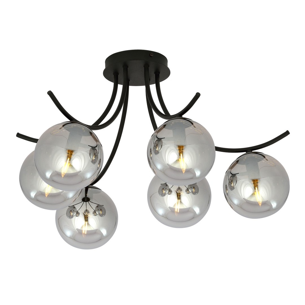 Lampada da soffitto Boston 6 Black/Grafit