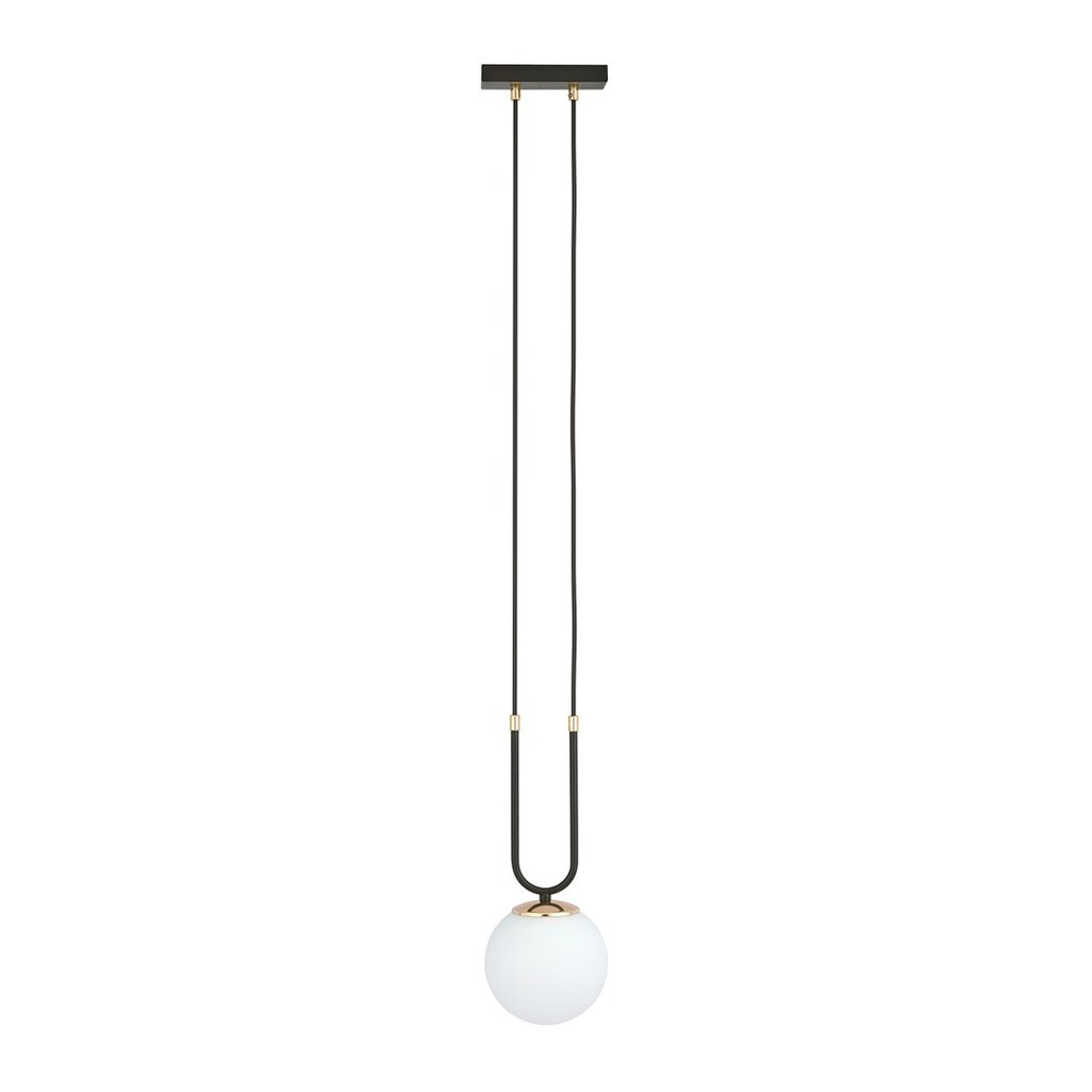 [1112/1] Glam 1 Black/Opal pendant lamp