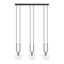 Glam 3 Schwarz/Transparent Pendelleuchte